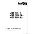 JUNO-ELECTROLUX JKG7492BR Owners Manual JUNO-ELECTROLUX JKG7492BR Owners Manual