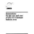 ZANUSSI FB513 Owners Manual ZANUSSI FB513 Owners Manual