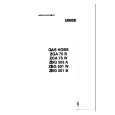 ZANUSSI ZGA75B Owners Manual ZANUSSI ZGA75B Owners Manual