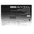 YAMAHA AVX-100U Instrukcja Obsługi YAMAHA AVX-100U Instrukcja Obsługi