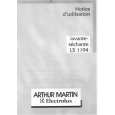 ARTHUR MARTIN ELECTROLUX LS1194 Owners Manual ARTHUR MARTIN ELECTROLUX LS1194 Owners Manual