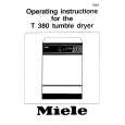 MIELE T380 Owners Manual MIELE T380 Owners Manual