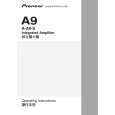 PIONEER A-A9-S/WLPWXCN Owners Manual PIONEER A-A9-S/WLPWXCN Owners Manual