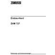 ZANUSSI ZHM727B Owners Manual ZANUSSI ZHM727B Owners Manual