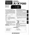 PIONEER A-X700 Owners Manual PIONEER A-X700 Owners Manual