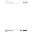 ZANKER CTK2050 Owners Manual ZANKER CTK2050 Owners Manual