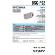 SONY DSC-P92 LEVEL2 Service Manual SONY DSC-P92 LEVEL2 Service Manual