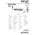 SONY RDRGX7 Service Manual SONY RDRGX7 Service Manual