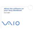 SONY PCG-C1MGP VAIO Software Manual SONY PCG-C1MGP VAIO Software Manual