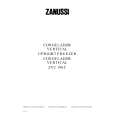 ZANUSSI ZVC190C Owners Manual ZANUSSI ZVC190C Owners Manual