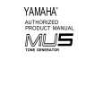 YAMAHA MU5 Owners Manual YAMAHA MU5 Owners Manual