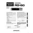 PIONEER RG60 Owners Manual PIONEER RG60 Owners Manual