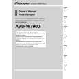 PIONEER AVD-W7900 Owners Manual PIONEER AVD-W7900 Owners Manual