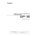 ROLAND GP-16 Owners Manual ROLAND GP-16 Owners Manual