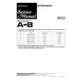 PIONEER A-8 Service Manual PIONEER A-8 Service Manual
