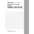 PIONEER VSX-1015-S/SFLXJ Owners Manual PIONEER VSX-1015-S/SFLXJ Owners Manual