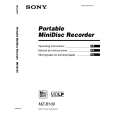 SONY MZ-B100 Owners Manual SONY MZ-B100 Owners Manual