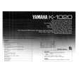 YAMAHA K-1020 Owners Manual YAMAHA K-1020 Owners Manual