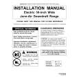 WHIRLPOOL JES9860AAW Installation Manual WHIRLPOOL JES9860AAW Installation Manual