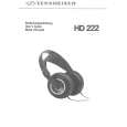 SENNHEISER HD 222 Owners Manual SENNHEISER HD 222 Owners Manual