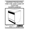 ZANUSSI DW700 Owners Manual ZANUSSI DW700 Owners Manual