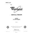 WHIRLPOOL EV150FXWN02 Parts Catalog WHIRLPOOL EV150FXWN02 Parts Catalog