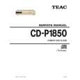 TEAC CD-P1850 Service Manual TEAC CD-P1850 Service Manual