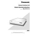 PANASONIC WJNT314 Owners Manual PANASONIC WJNT314 Owners Manual