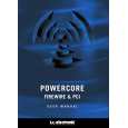 TC ELECTRONIC POWERCORE FIREWIRE&PC Owners Manual TC ELECTRONIC POWERCORE FIREWIRE&PC Owners Manual