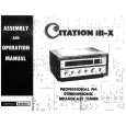 HARMAN KARDON CITATIONIII-X Owners Manual HARMAN KARDON CITATIONIII-X Owners Manual