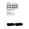SONY STR-AV650 Owners Manual SONY STR-AV650 Owners Manual