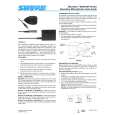 SHURE MX391BP Owners Manual SHURE MX391BP Owners Manual
