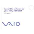 SONY PCG-SRX51P VAIO Software Manual SONY PCG-SRX51P VAIO Software Manual