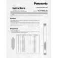 PANASONIC WJPB85L32 Owners Manual PANASONIC WJPB85L32 Owners Manual