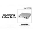 PANASONIC AWPS300 Owners Manual PANASONIC AWPS300 Owners Manual