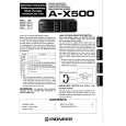 PIONEER A-X500 Owners Manual PIONEER A-X500 Owners Manual