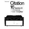 HARMAN KARDON CITATION16SERIESA Owners Manual HARMAN KARDON CITATION16SERIESA Owners Manual