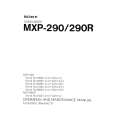SONY MXP-290 Owners Manual SONY MXP-290 Owners Manual