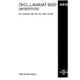 AEG LAV6520SENS. Owners Manual AEG LAV6520SENS. Owners Manual