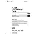 SONY CDX-M620 Owners Manual SONY CDX-M620 Owners Manual