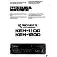 PIONEER KEH-1100 Owners Manual PIONEER KEH-1100 Owners Manual