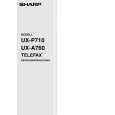 SHARP UX-A760 Owners Manual SHARP UX-A760 Owners Manual