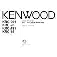 KENWOOD KRC-291 Owners Manual KENWOOD KRC-291 Owners Manual