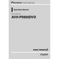 PIONEER AVH-P5950DVD/XN/RC Owners Manual PIONEER AVH-P5950DVD/XN/RC Owners Manual
