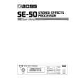 BOSS SE-50 Owners Manual BOSS SE-50 Owners Manual