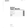 SONY SAW11 Owners Manual SONY SAW11 Owners Manual