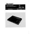 SHARP QA75A Owners Manual SHARP QA75A Owners Manual