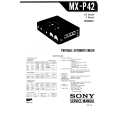 SONY MXP42 Service Manual SONY MXP42 Service Manual