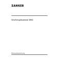ZANKER GSA 3850-B Owners Manual ZANKER GSA 3850-B Owners Manual