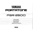 YAMAHA PSR-2500 Owners Manual YAMAHA PSR-2500 Owners Manual